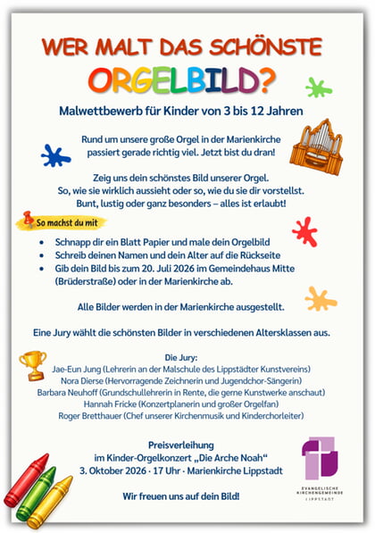 Wer malt das schönste Orgelbild?